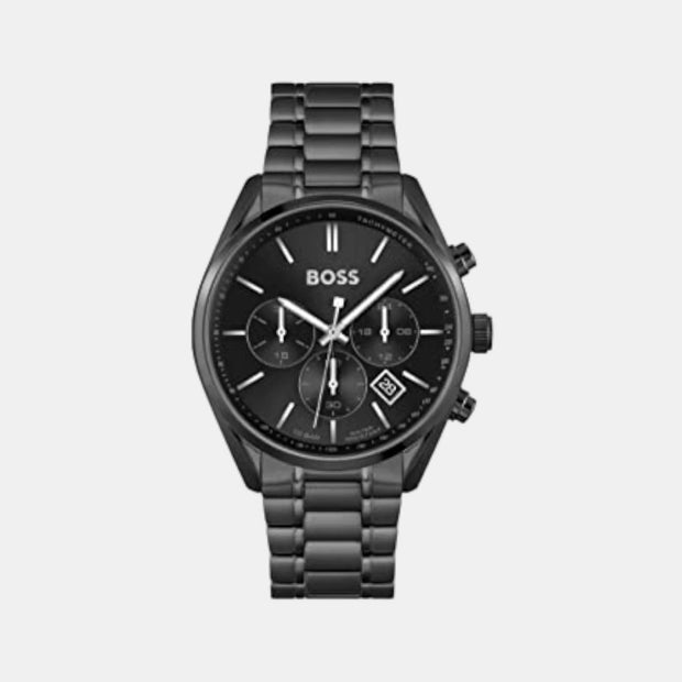 Hugo BOSS® Men’s Chronograph Quartz Stainless Steel Black Dial 44mm Watch 1513960