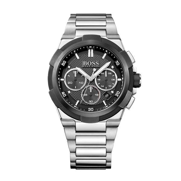 Hugo BOSS Supernova Chronograph Black Dial Men's Watch Stainless Steel 46 mm 1513359