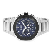 Hugo BOSS Supernova Chronograph Blue Dial Men's Watch Stainless Steel 46 mm 1513360