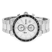 Hugo BOSS® Rafale Chronograph Silver Dial Men's Watch Stainless Steel 44 mm 1513511