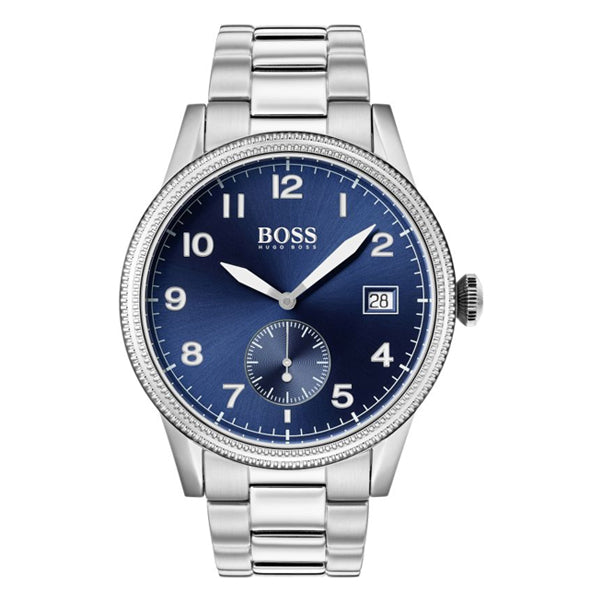 Hugo Boss Men’s Quartz Stainless Steel Blue Dial 44mm Watch – Model 1513707