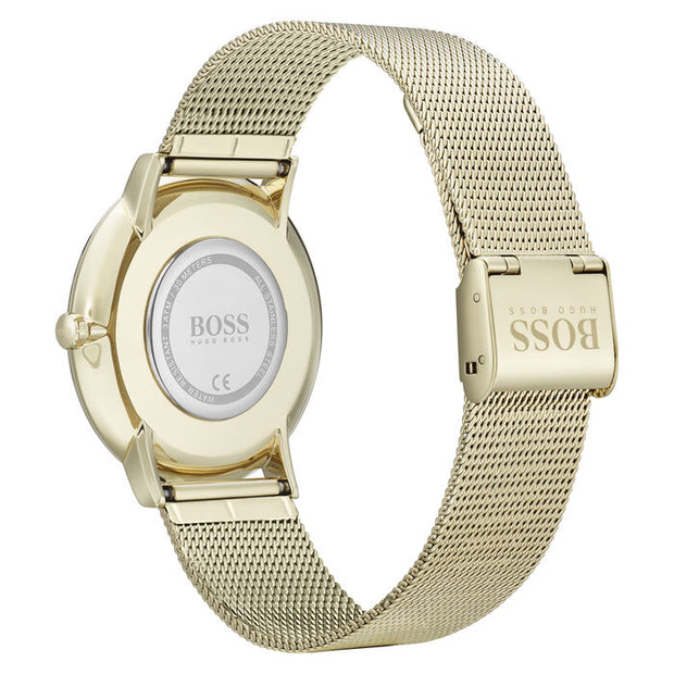 HUGO BOSS® Men’s Quartz Stainless Steel Gold Dial 40mm Watch - Model 1513735