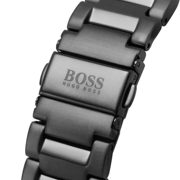 Hugo BOSS® Stainless Steel Sport Analog Black Dial Men's Watch 1513825