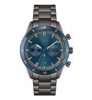 HUGO BOSS® Men's Chronograph Quartz Stainless Steel Blue Dial 44mm Watch 1513863