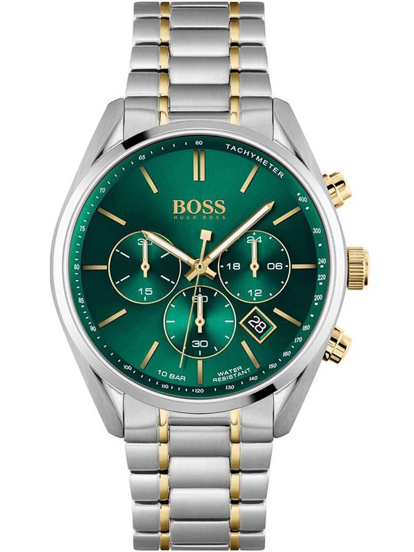 Hugo BOSS® Champion Green Dial Men's Watch Stainless Steel Green Dial 44 mm 1513878