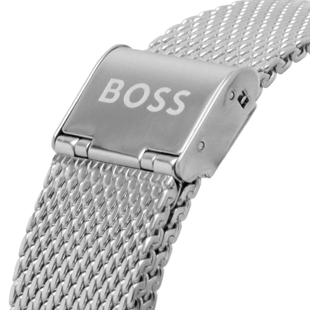 Hugo Boss Sophio Analog Quartz Watch with Blue Dial and Silver Stainless Steel Bracelet - 1513942