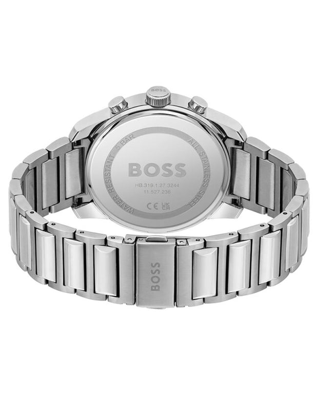 Hugo BOSS® Men’s Quartz Silver Stainless Steel Blue Dial 44mm Watch 1513999