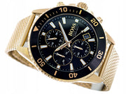 Hugo Boss® Men’s Quartz Gold Stainless Steel Black Dial 46mm Watch - 1513906