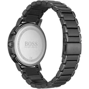 Hugo Boss Men’s Quartz Grey Stainless Steel Gold Dial 42mm Watch 1513695 (Copy)