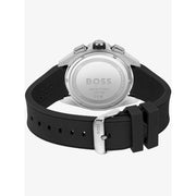 Hugo Boss Men’s Quartz Black Silicone Strap Black Dial 44mm Watch 1513953