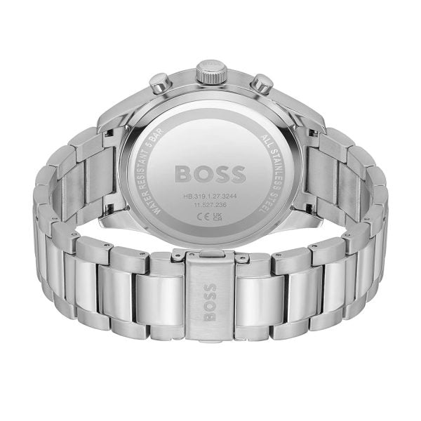 Hugo Boss® Men’s Quartz Silver Stainless Steel Blue Dial 44mm Watch - 1513989