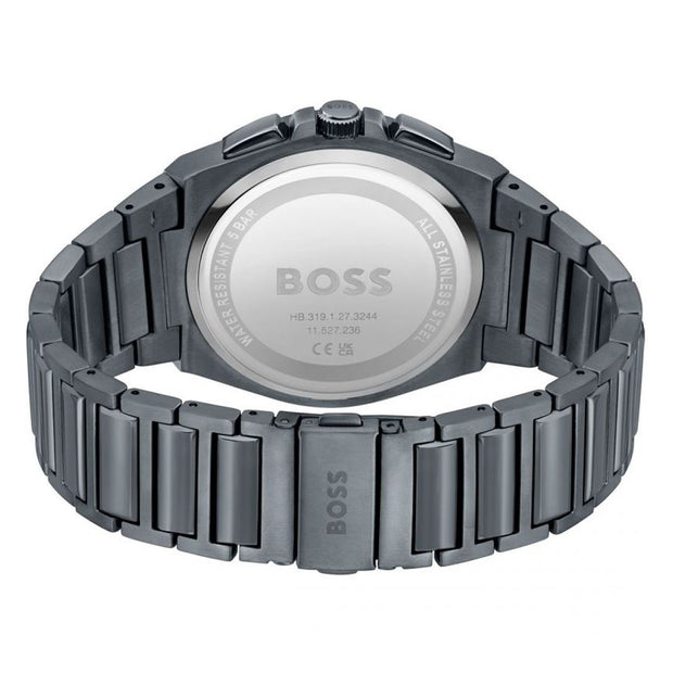 Hugo Boss® Men’s Quartz Grey Stainless Steel Grey Dial 44mm Watch - 1513996