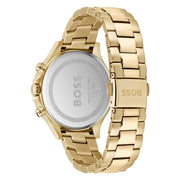 Hugo BOSS Women's Quartz Analog Silver Dial Gold Watch – Model 1502628