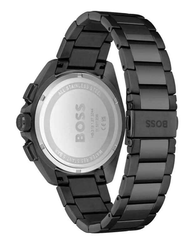 Hugo Boss Men's Quartz Black Stainless Steel 44mm Watch 1513950