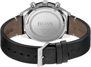 HUGO BOSS® Men’s Quartz Black Leather Strap Black Dial 44mm Watch 1513864