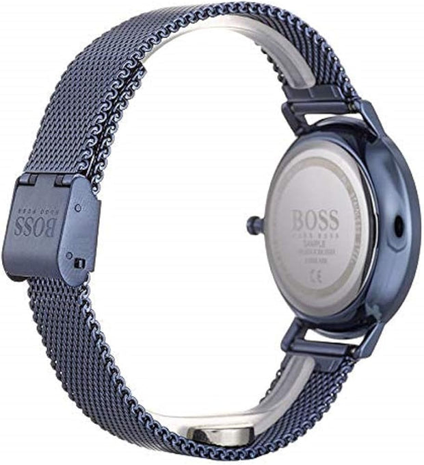 Hugo Boss Women's Analog Quartz Watch with Blue Dial and Stainless Steel Bracelet - 1502518