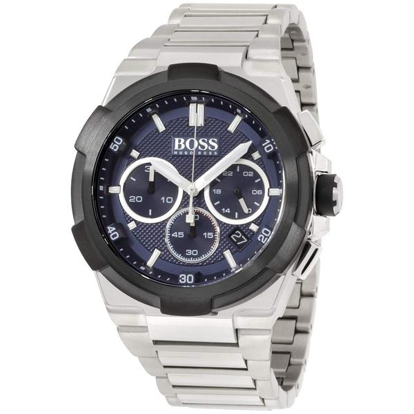 Hugo BOSS Supernova Chronograph Black Dial Men's Watch Stainless Steel 46 mm 1513359