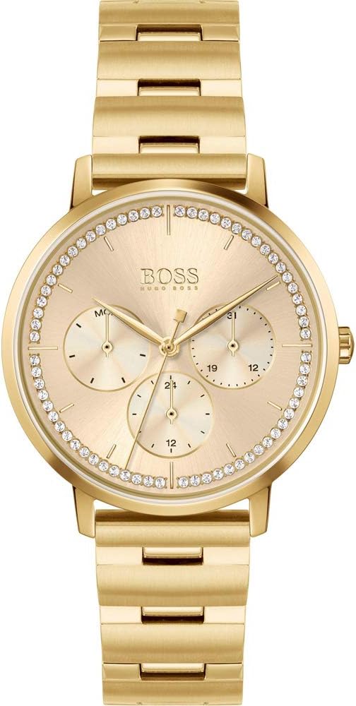 Hugo BOSS Women's Analogue Quartz Watch with Stainless Steel Strap White Dial 36 mm – Model 1502572