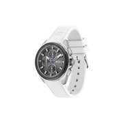 Hugo Boss Men’s Quartz White Silicone Strap Grey Dial 44mm Watch 1513948