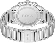 BOSS Analog Quartz Chronograph Watch with Blue Dial and Stainless Steel Bracelet - 1513927