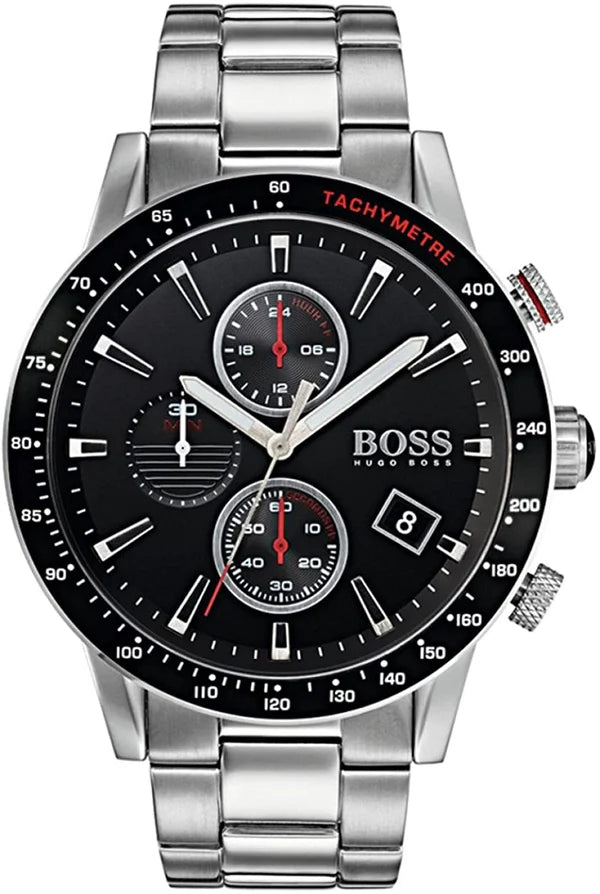 Hugo BOSS® Men's Quartz Watch Stainless Steel Black Dial 44 mm 1513509