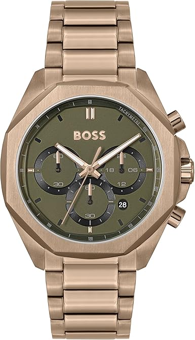 BOSS Men's Chronograph Watch with Green Dial - Model 1514019