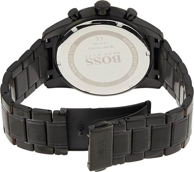 Hugo Boss Skymaster Men's Watch - Analog Quartz Metal Black Dial 44mm - 1513785