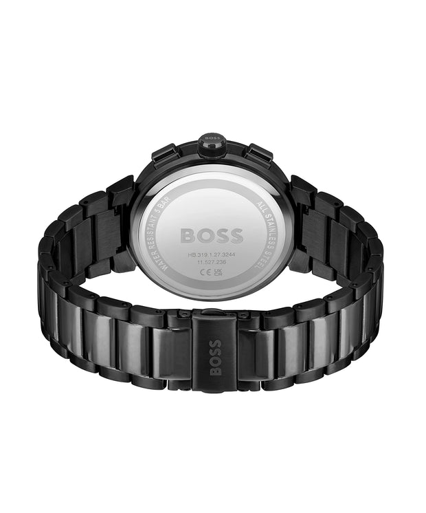 Hugo Boss® Men’s Quartz Black Dial Stainless Steel Analog Watch - 1514001