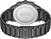 BOSS Analog Quartz Chronograph Watch with Black Dial and Gray Stainless Steel Bracelet - 1513929