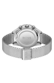 Hugo Boss® Men’s Quartz Silver Stainless Steel Black Dial 45mm Watch - 1513904