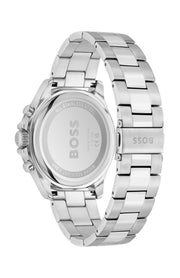 Hugo Boss Silver Steel Black Dial Chronograph Men's Watch - 1514101