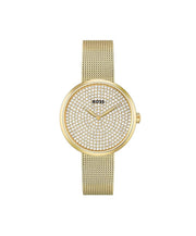 BOSS Praise Ladies' Quartz Watch with Gold Dial and Gold Stainless Steel Bracelet - 1502659