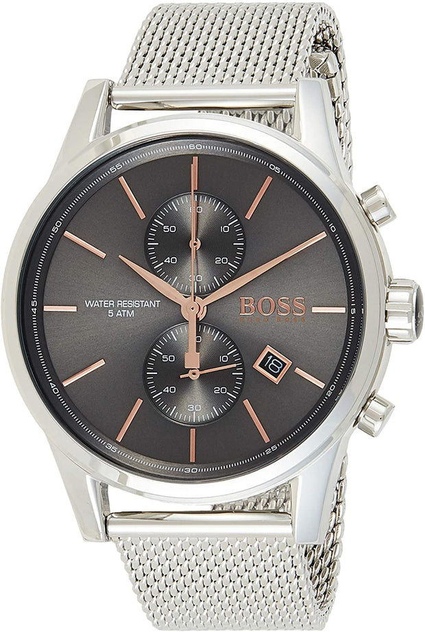 HUGO BOSS Jet Quartz Watch for Men Stainless Steel Black Dial 41 mm  - HB 1513440