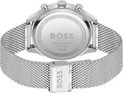 BOSS Chronograph Analog Quartz Watch with Blue Sunray Dial - Model 1514052