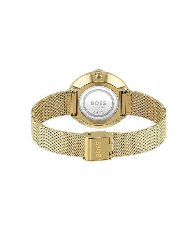 BOSS Praise Ladies' Quartz Watch with Gold Dial and Gold Stainless Steel Bracelet - 1502659