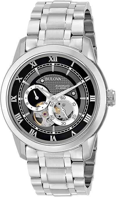 Bulova Men's 96A119"BVA" Automatic Stainless Steel Watch with Link Bracelet
