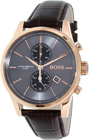 Hugo Boss Gents Chrono Men’s Chronograph - Classic Design Stainless Steel Grey Dial  41 mm  1513281