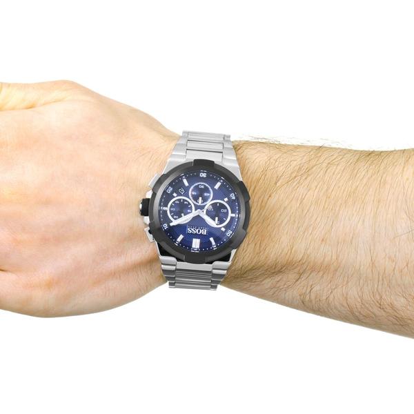 Hugo BOSS Supernova Chronograph Blue Dial Men's Watch Stainless Steel 46 mm 1513360