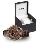 HUGO BOSS® Driver Sport Chronograph Brown Dial Men's Watch - 1513093