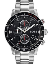 HUGO BOSS® Men's Stainless Steel Quartz Watch with Leather Strap 1513862