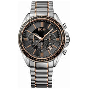 Hugo Boss® Men's Chronograph Quartz Stainless Steel Black Dial 47mm Watch - Model 1513094