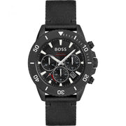 Hugo Boss Black Fabric Solar-Chronograph Men's Watch - 1513918