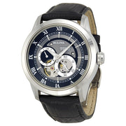 Bulova Automatic 41mm Black and Grey Dial Black Leather Men's Watch 96A135