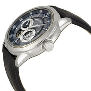 Bulova Automatic 41mm Black and Grey Dial Black Leather Men's Watch 96A135