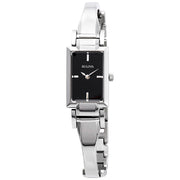Bulova Casual Black Dial Stainless Steel Ladies Watch 96L138