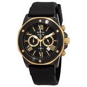 Bulova Marine Star Black Chronograph Dial Watch for Men 98B278