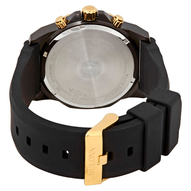Bulova Marine Star Black Chronograph Dial Watch for Men 98B278
