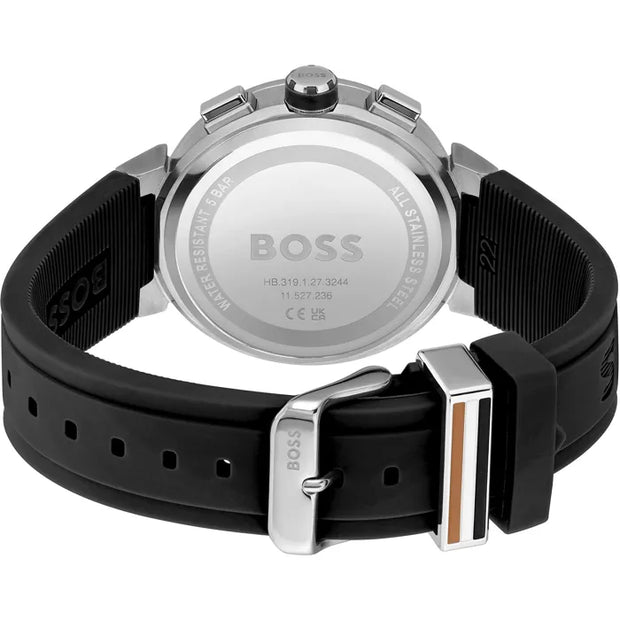 Hugo Boss Black Silicone Chronograph Men's Watch - 1513997