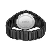 Hugo Boss Men’s Quartz Black Stainless Steel Beige Dial 44mm Watch 1514043