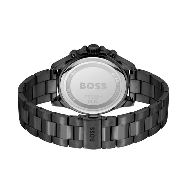 Hugo Boss Full Black and Multifunction Dial Men's Watch | 1514058 Stainless Steel